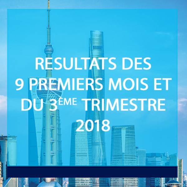 Corporate - Actualité - Résultats - 2018 T3